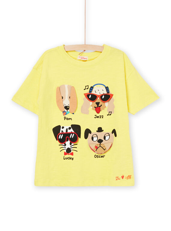 Short sleeve t-shirt with dog print ROSPATI2 / 23S902P6TMC116