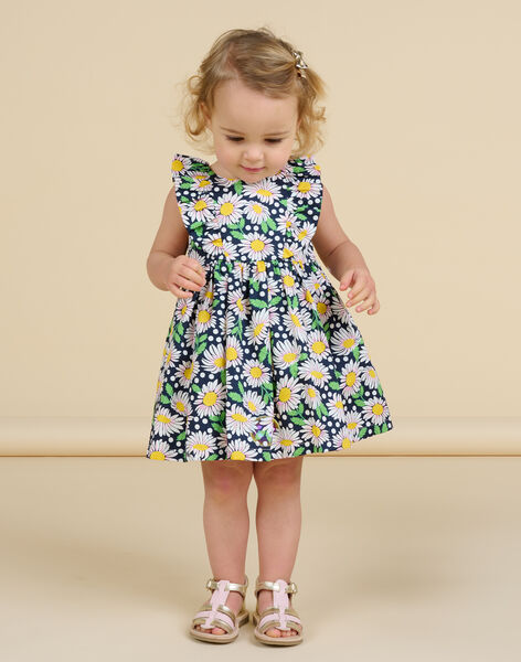 Baby girl floral print dress and bloomer NISOROB1 / 22SG09Q1ROB001