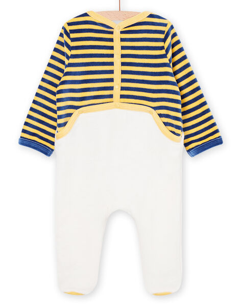 Stripe sleep suit with bunny animation PEGAGRELAP / 22WH1433GREB105