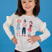 Long sleeve t-shirt with girls animation