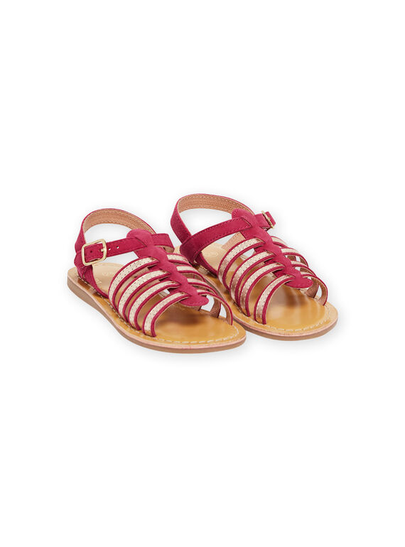 Fuchsia spartan sandals child girl NASANDANNE / 22KK354FD0E304