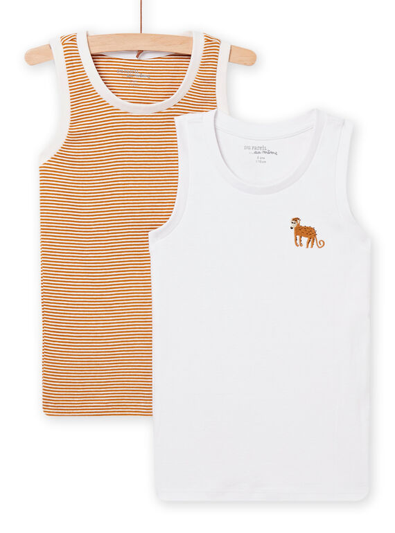 Set of 2 matching tank tops child boy NEGODELSIN / 22SH12I2HLI812
