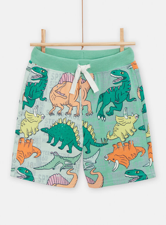Opaline Bermuda shorts with dinosaur print for boys TOCOBER3 / 24S902N2BERG622
