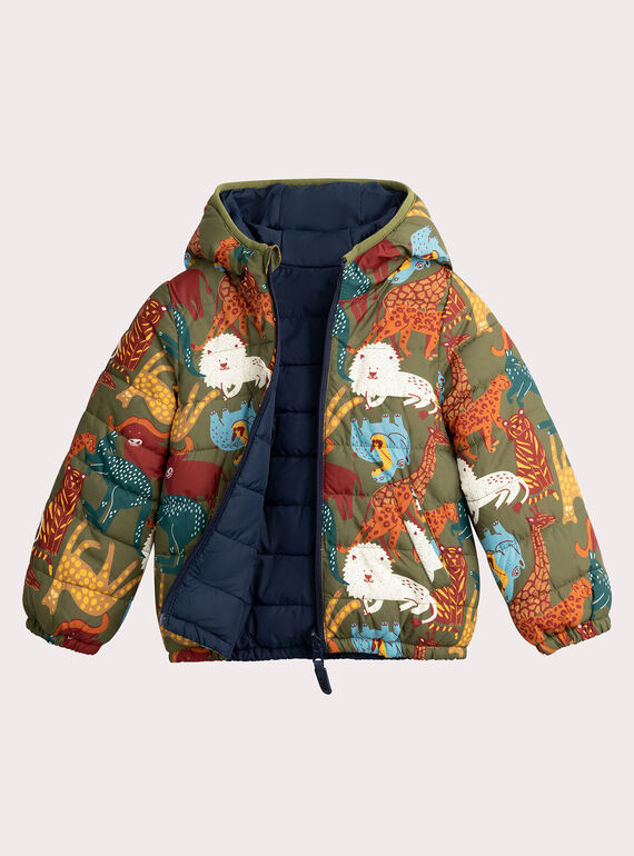 Reversible down jacket for boys VOGROBLOU2 / 24W902E2BLO604