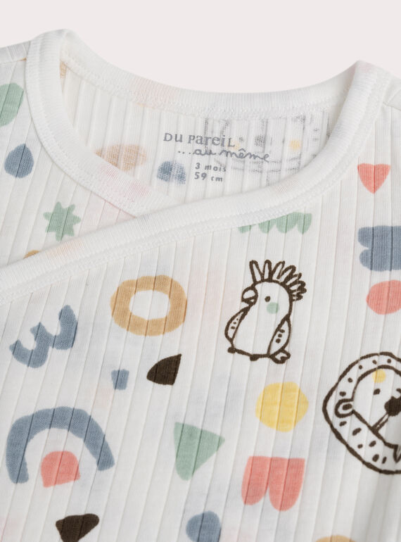 Ivory NEWBORN BODY SUIT WOU3BOD2 / 25SF04X2BDN005