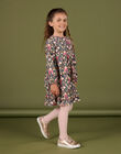Printed long sleeve velvet dress PARHUROB1 / 22W901Q3ROBC205