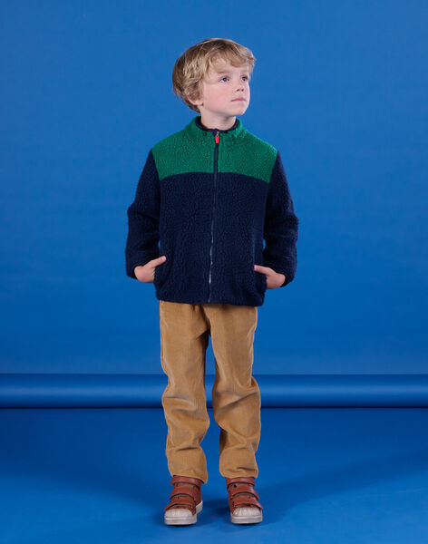 Long sleeve sherpa vest POMUGIL1 / 22W902R1GILC243