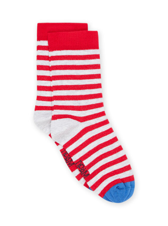 Socks with stripes print RYOJOCHOR3 / 23SI0272SOQF518