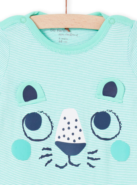 Baby boy water green sleep suit MEGAGRELIO / 21WH1431GREG626