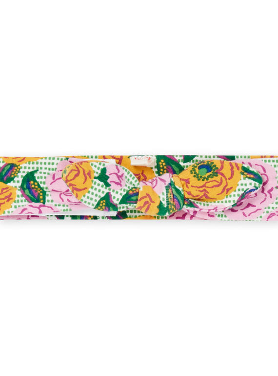 Multicoloured headband with flower print RYIEXOBAN / 23SI09V1BAN001