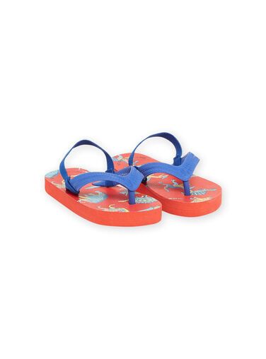 Blue and red beach flip flops boy NOTONGDINO / 22KK3683D01C201