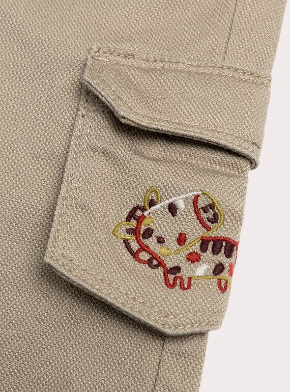 Light beige PANTS XUJAPAN1 / 25WG10M3PAN811