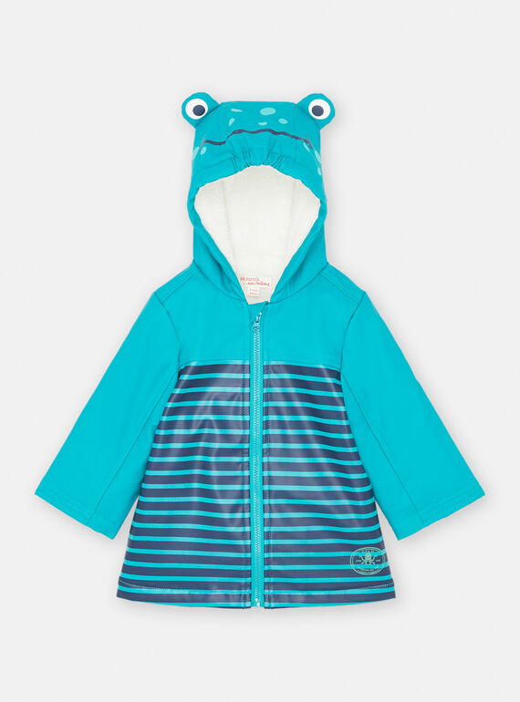 Baby boy blue striped raincoat SUGROIMP2 / 23WG10D3IMP608