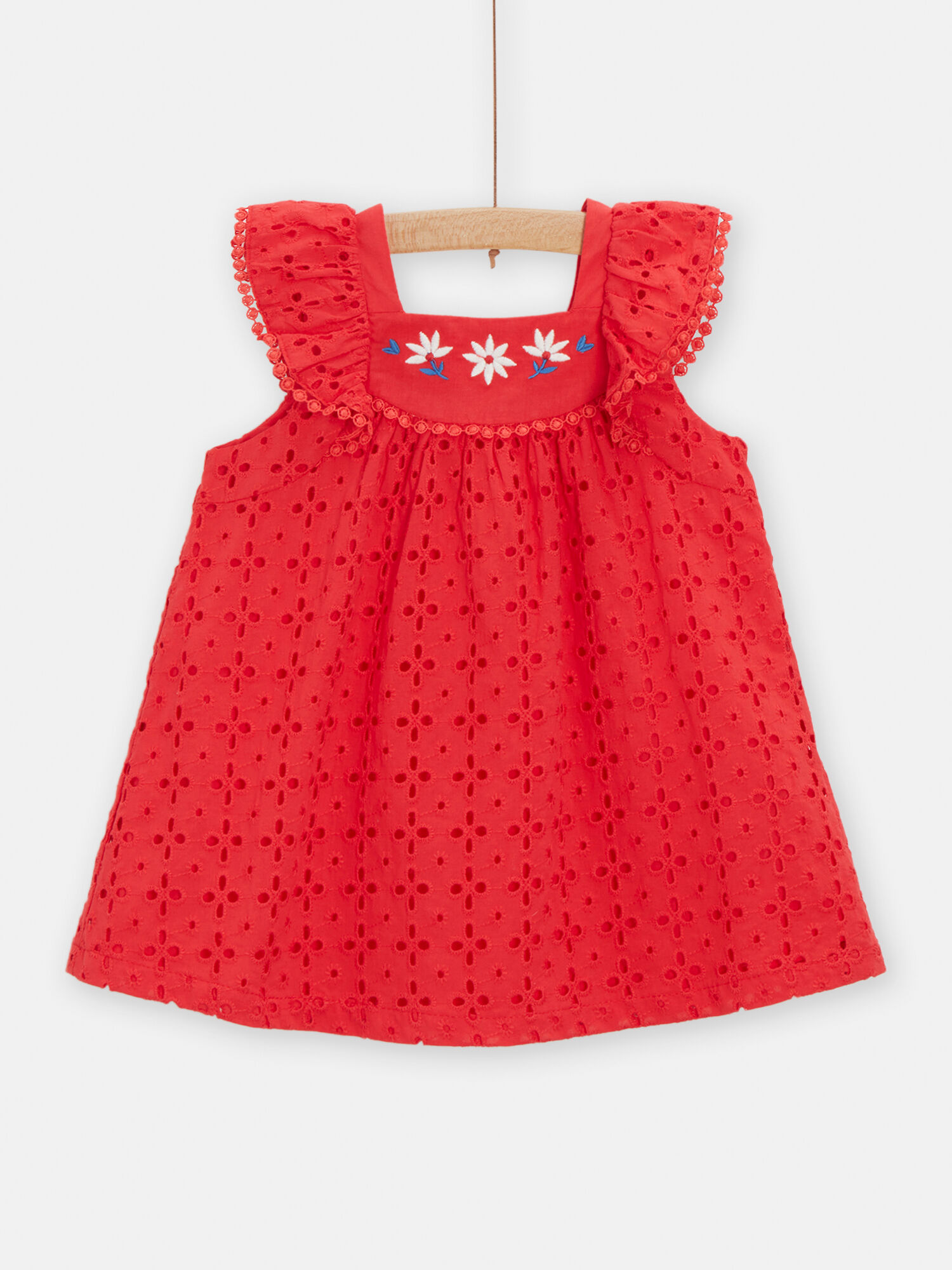 Embroidered dress for little girl deals