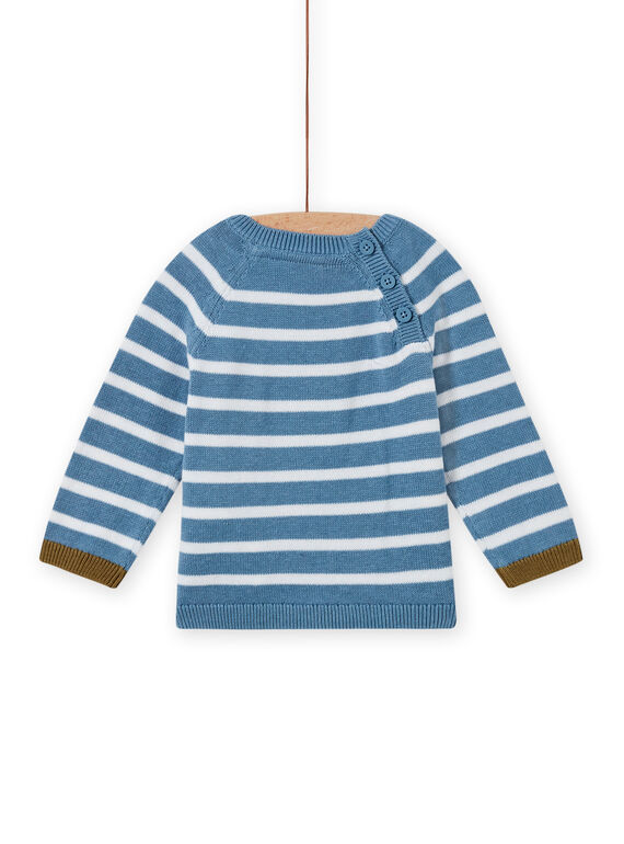 Baby boy sky and white sweater MUKAPUL / 21WG10I1PUL020