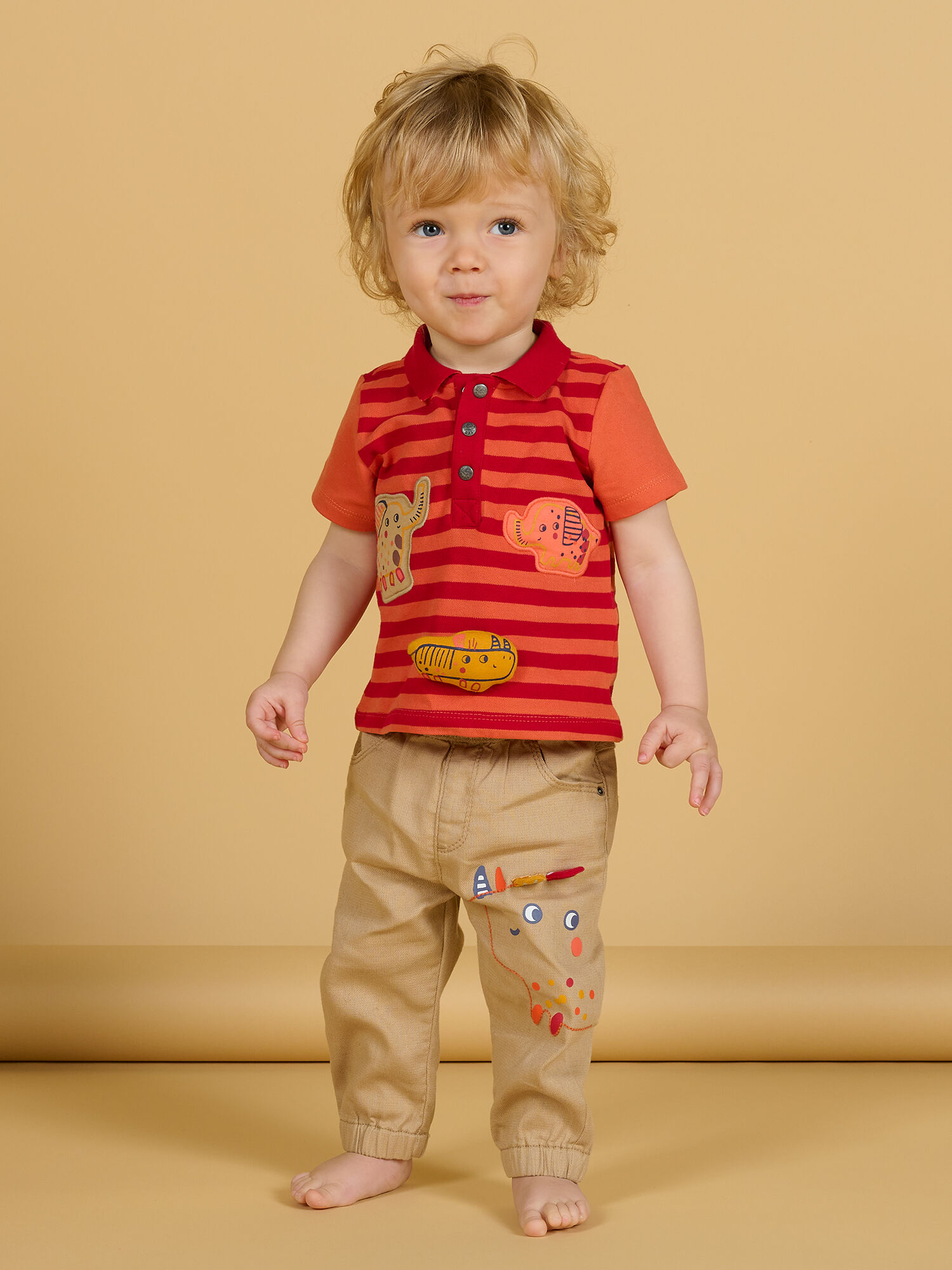 Baby boy red polo shirt sales