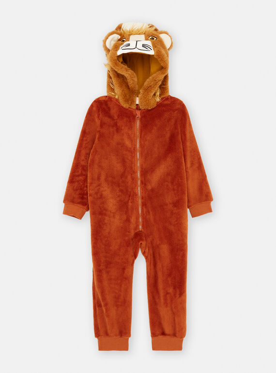 Brown hooded pyjama topper SEGOSURLION / 23WH1251D4F817