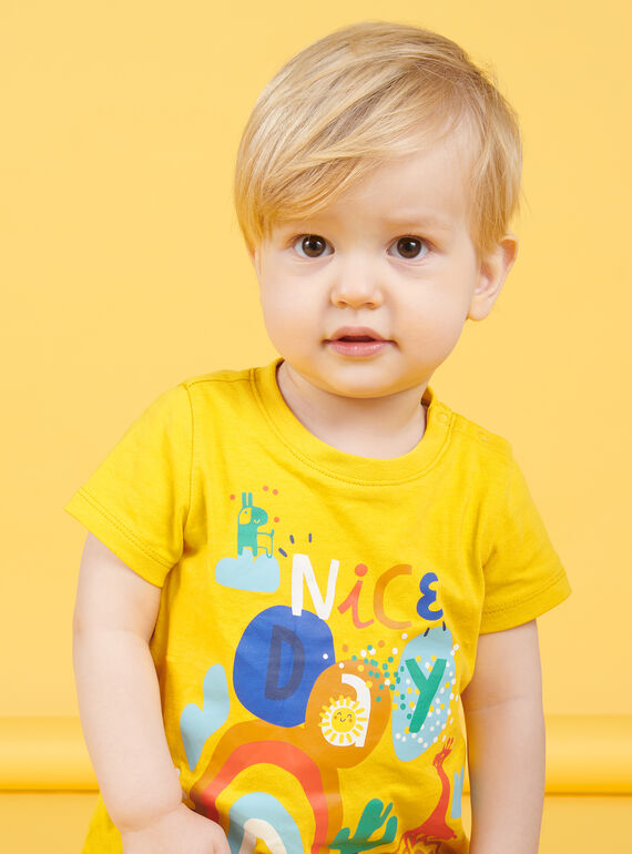 Baby Boy Yellow Fantasy T-Shirt NULUTI1 / 22SG10P1TMC106