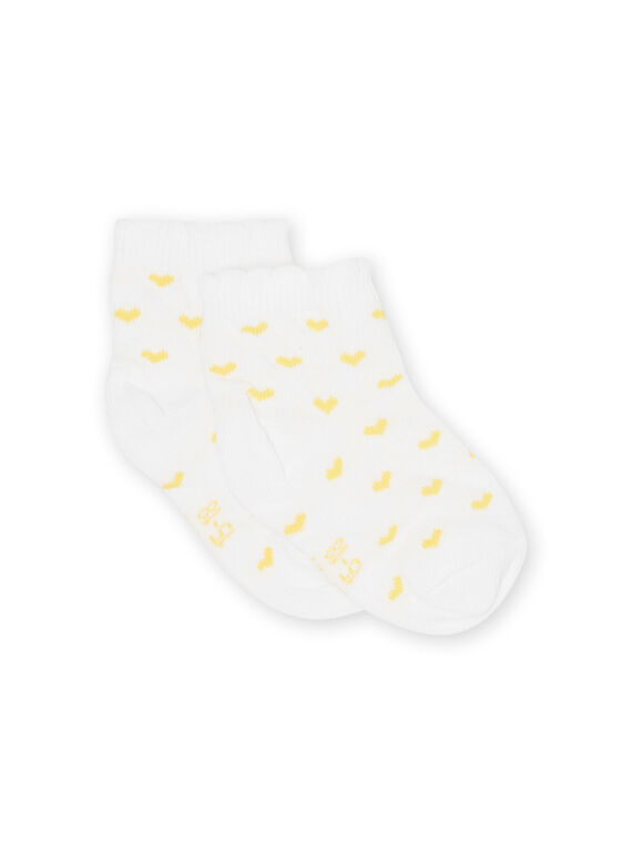 Baby girl ecru socks NYIJOSOQ2 / 22SI0961SOQ001