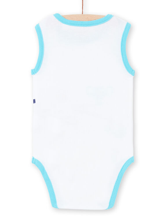 Baby boy sleeveless bodysuit with animal print LEGABODAMI / 21SH14G2BDL000