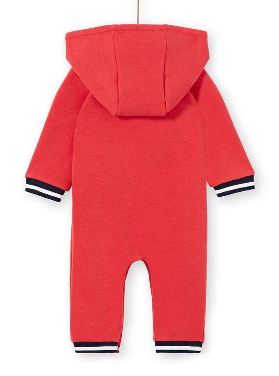Baby boy red hooded jumpsuit LUNOCOM / 21SG10L1CBL410