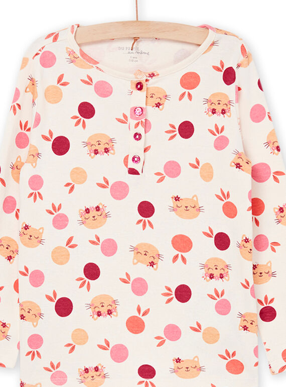 Cat print pyjamas REFAPYJDOT / 23SH11D4PYJ003