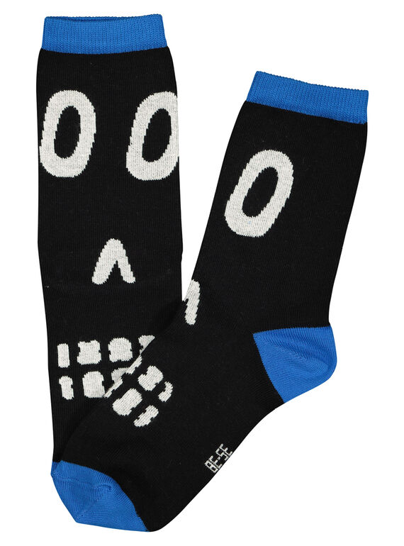 Boys' printed mid length socks GYOBLECHO / 19WI0291SOQ090