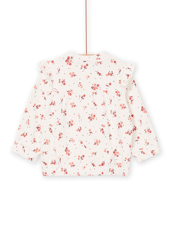 Floral print jogging top with pockets PIPRIHOJOG / 22WG09P2JGH009