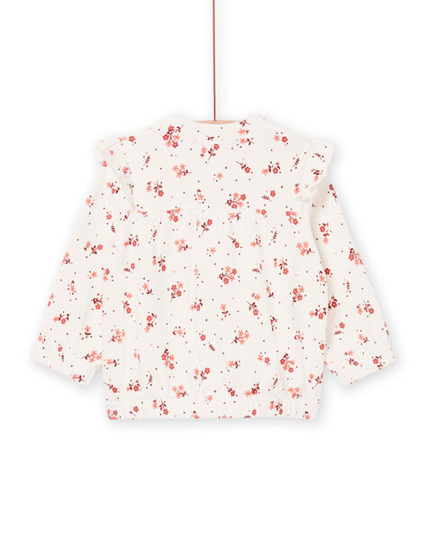 Floral print jogging top with pockets PIPRIHOJOG / 22WG09P2JGH009