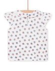 Baby Girl Ecru Claudine Collar T-Shirt NISANBRA / 22SG09S1BRA001