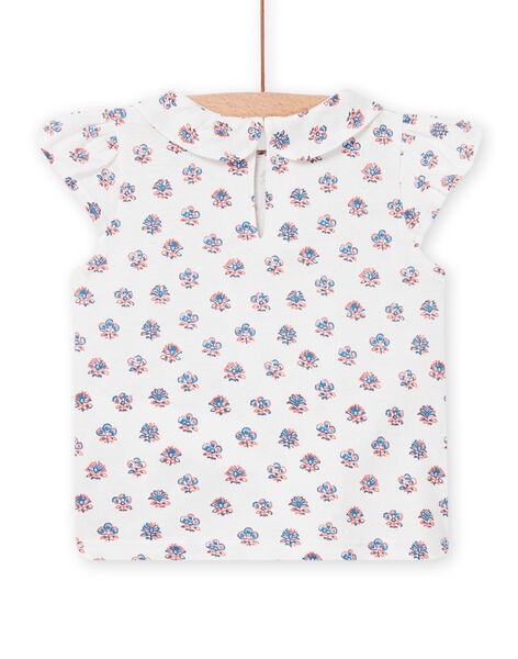 Baby Girl Ecru Claudine Collar T-Shirt NISANBRA / 22SG09S1BRA001
