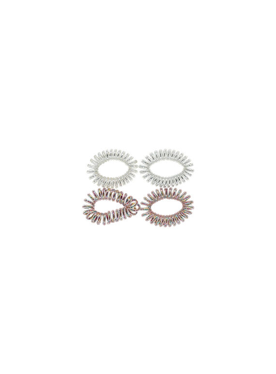 Set of girls' plastic hair elastics FYATUELA2 / 19SI01W8ELA099