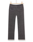 Grey elasticated waistband pants POKAJOG / 22W902L1JGB090