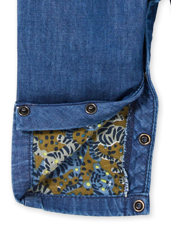 Baby boy lion head animation denim overalls MUKASAL / 21WG10I1SALP274