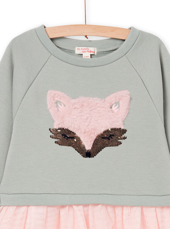 Sweat dress with tulle PARHUROB2 / 22W901Q4ROB626