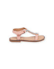 Pink leather sandals RASANDPERL / 23KK356CD0E030
