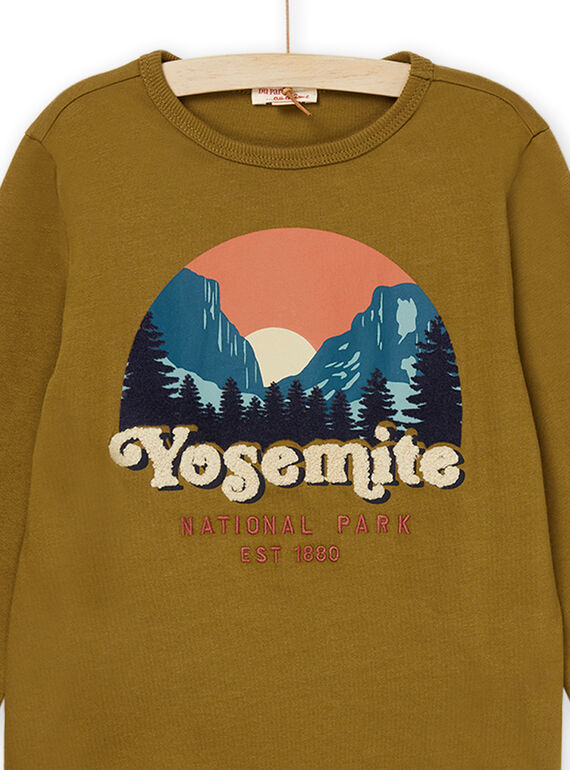Mountain animation sleeve t-shirt POPRATEE1 / 22W902S2TMLG631