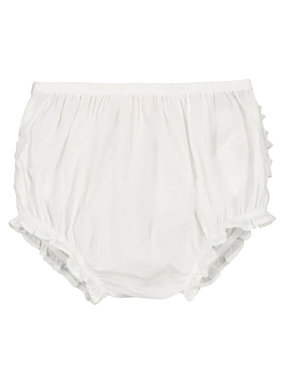 Baby girls' white bloomers FIJOBLOO6 / 19SG09G1BLR000