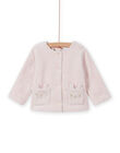 Baby Girl Light Pink Reversible Cardigan MIJOCAR2 / 21WG0912CAR632