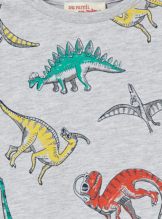 Heather grey T-SHIRT KORETEE1 / 20W902G3TML943