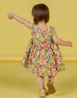 Baby girl floral print dress NIHOROB1 / 22SG09T3ROB000