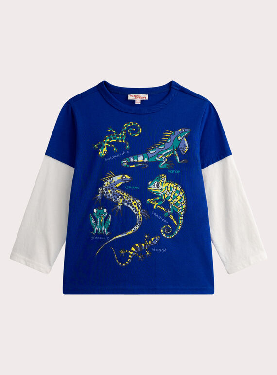 Blue TEE SHIRT SS WOBOTEE / 25S902R4TMCC238