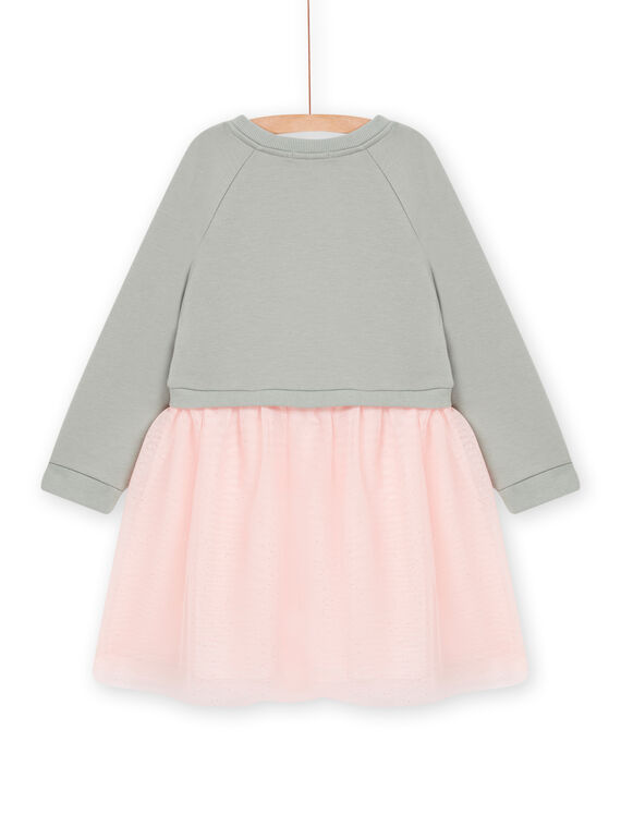 Sweat dress with tulle PARHUROB2 / 22W901Q4ROB626