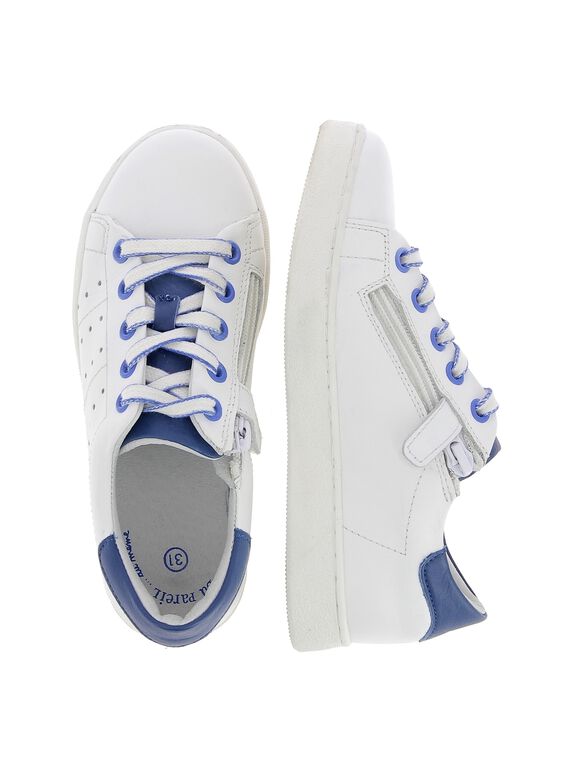 Boys' leather city trainers CGTENBICO / 18SK36W2D3G000