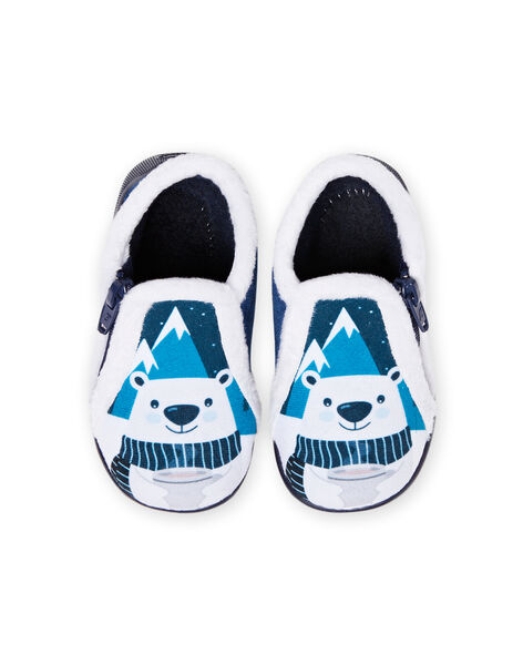 Baby boy two-tone bear slippers MUPANTPOL / 21XK3821D0A070