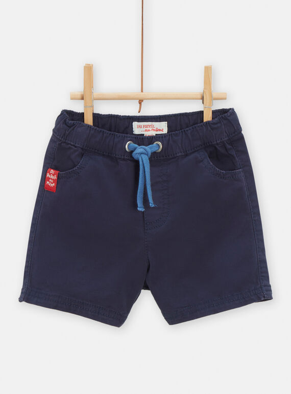 Baby boy navy blue Bermuda shorts TUCLUBER2 / 24SG10O2BER070