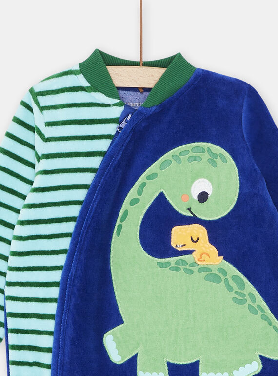 Boy's blue striped romper SEGAGREDIN / 23WH1431GREC231