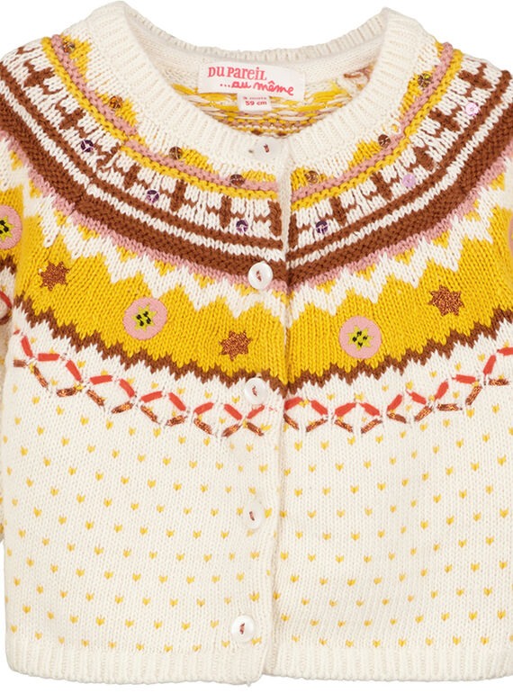 Off white Cardigan GIJAUCAR1 / 19WG09H1CAR001