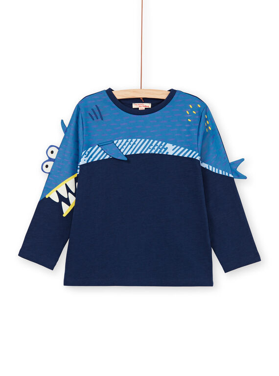 Blue shark animation T-shirt - Child Boy LONAUTEE2 / 21S902P1TML070