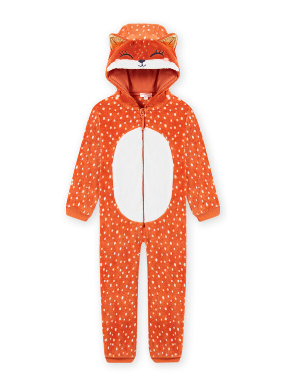 Child girl's faux fur hooded pajamas MEFASURFOX / 21WH1192D4F420